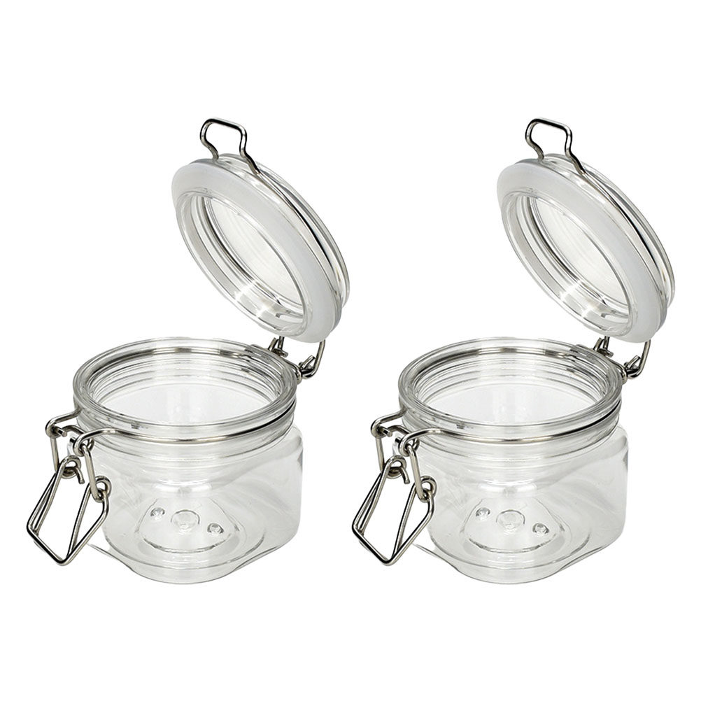 Home Cooking Food - 2Pcs Sealed Storage Jars Transparent Honey