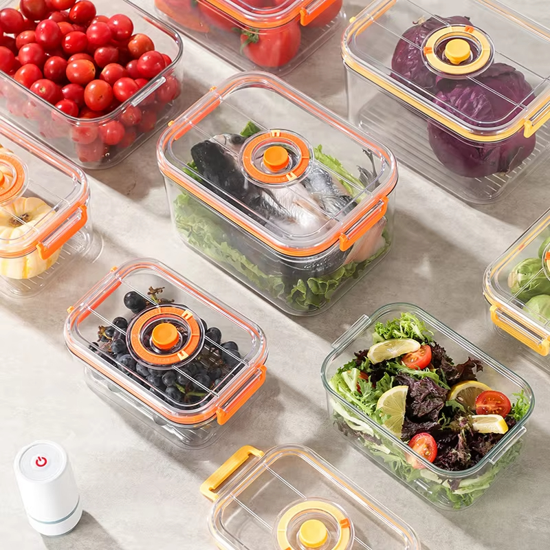 Home Cooking Food - Vacuum Fresh-keeping Box Refrigerator Sealed Canister