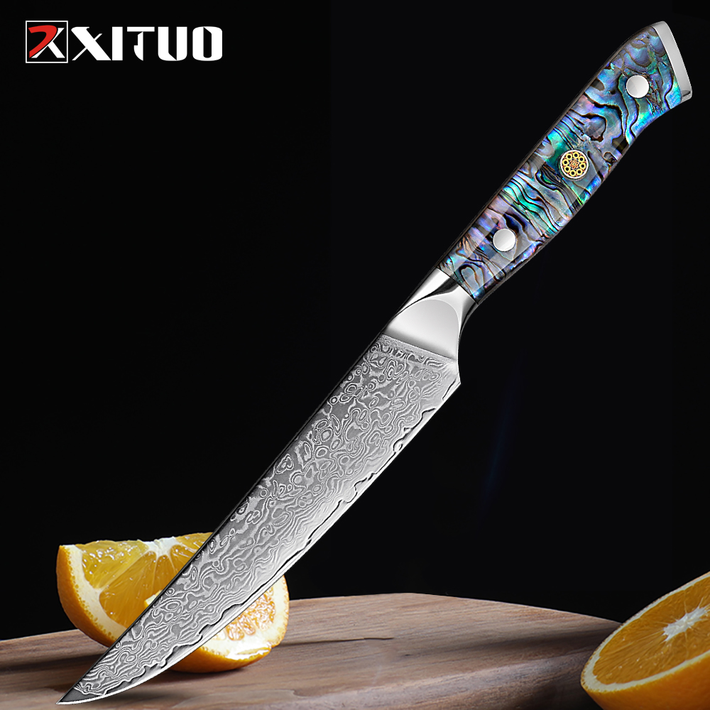 Home Cooking Japanese - Japanese Damascus Steel Utility Fruit knife