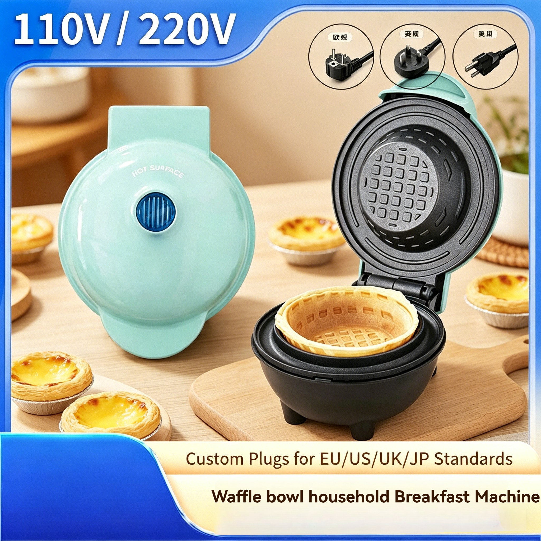 Home Breakfast Waffle Bowl Mak - Home Cooking Egg Roll recensie en prijs