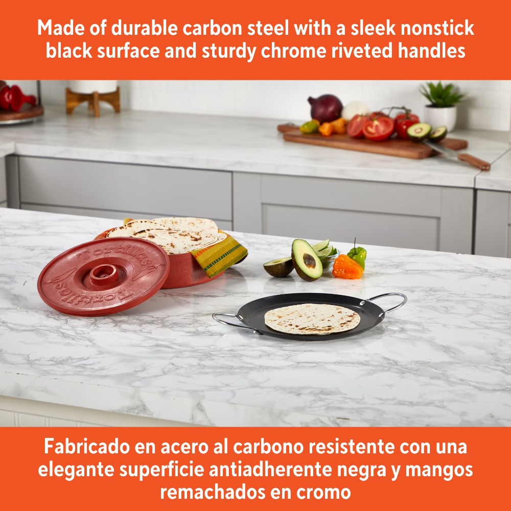 9 Inch Carbon Steel Nonstick R - Comal Griddle Round recensie en prijs