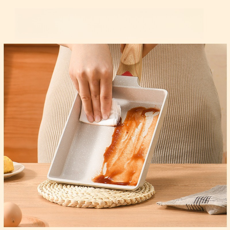 Non-Stick Tamagoyaki Square Pa - Home Cooking Egg Roll recensie en prijs