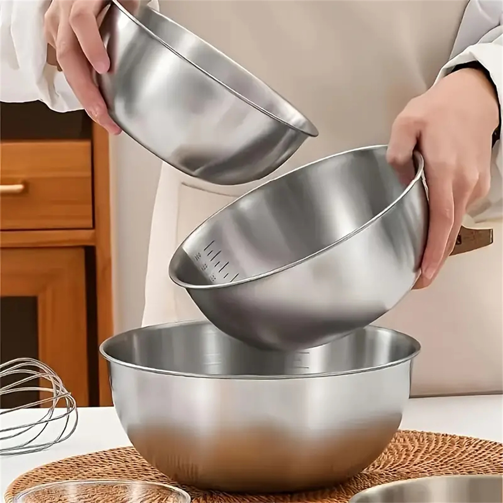 1-3 Stainless Steel Bowl Set w - Home Cooking Food recensie en prijs