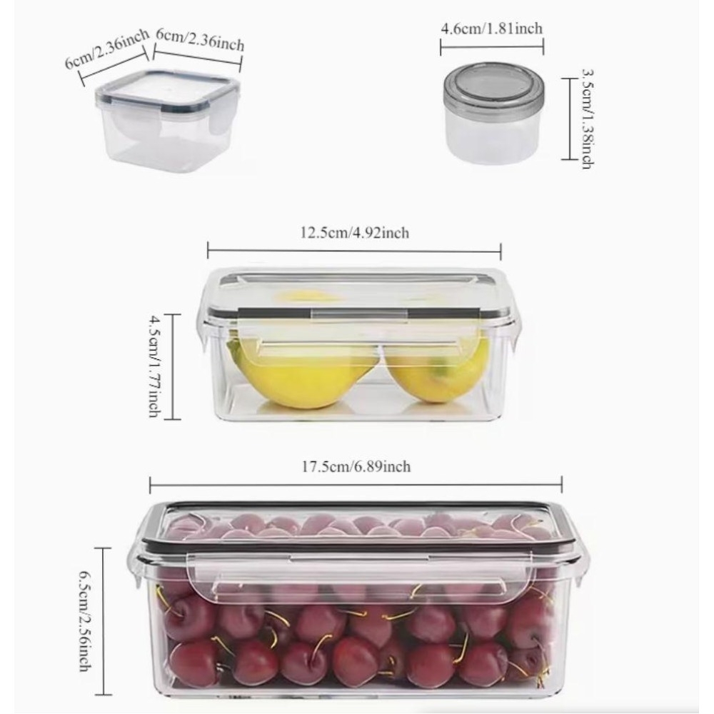 4-Piece Clear Food Storage Con - Home Cooking Food recensie en prijs