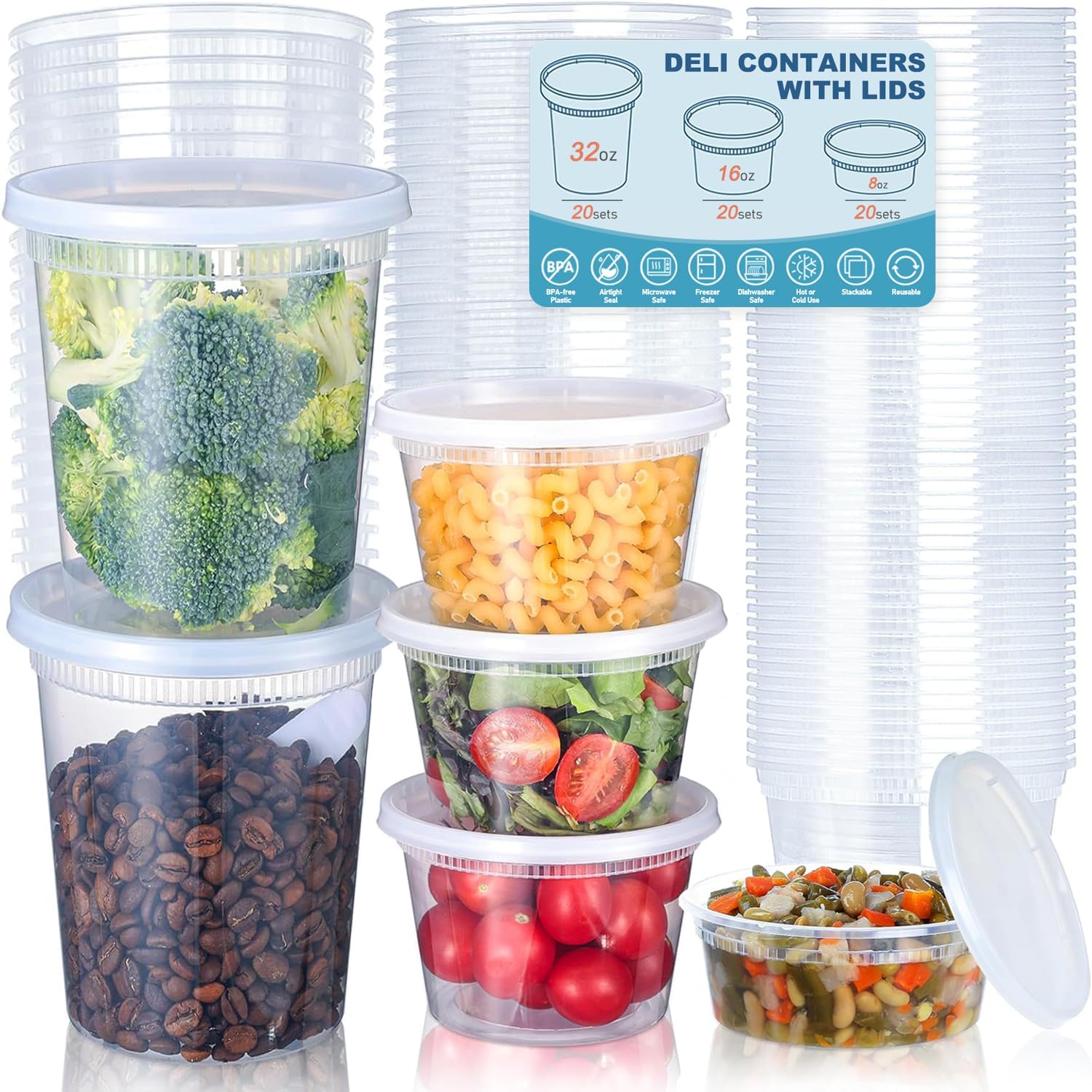 24pcs Deli Food Storage Contai - Home Cooking Food recensie en prijs