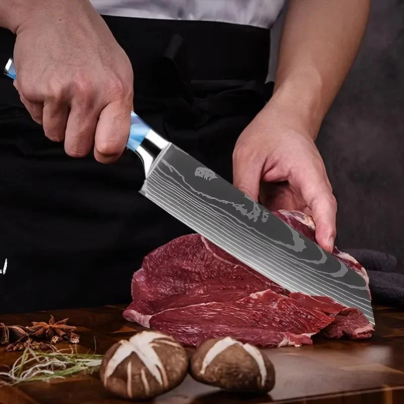 Damascus Patterned Laser Steel - Home Cooking Japanese recensie en prijs