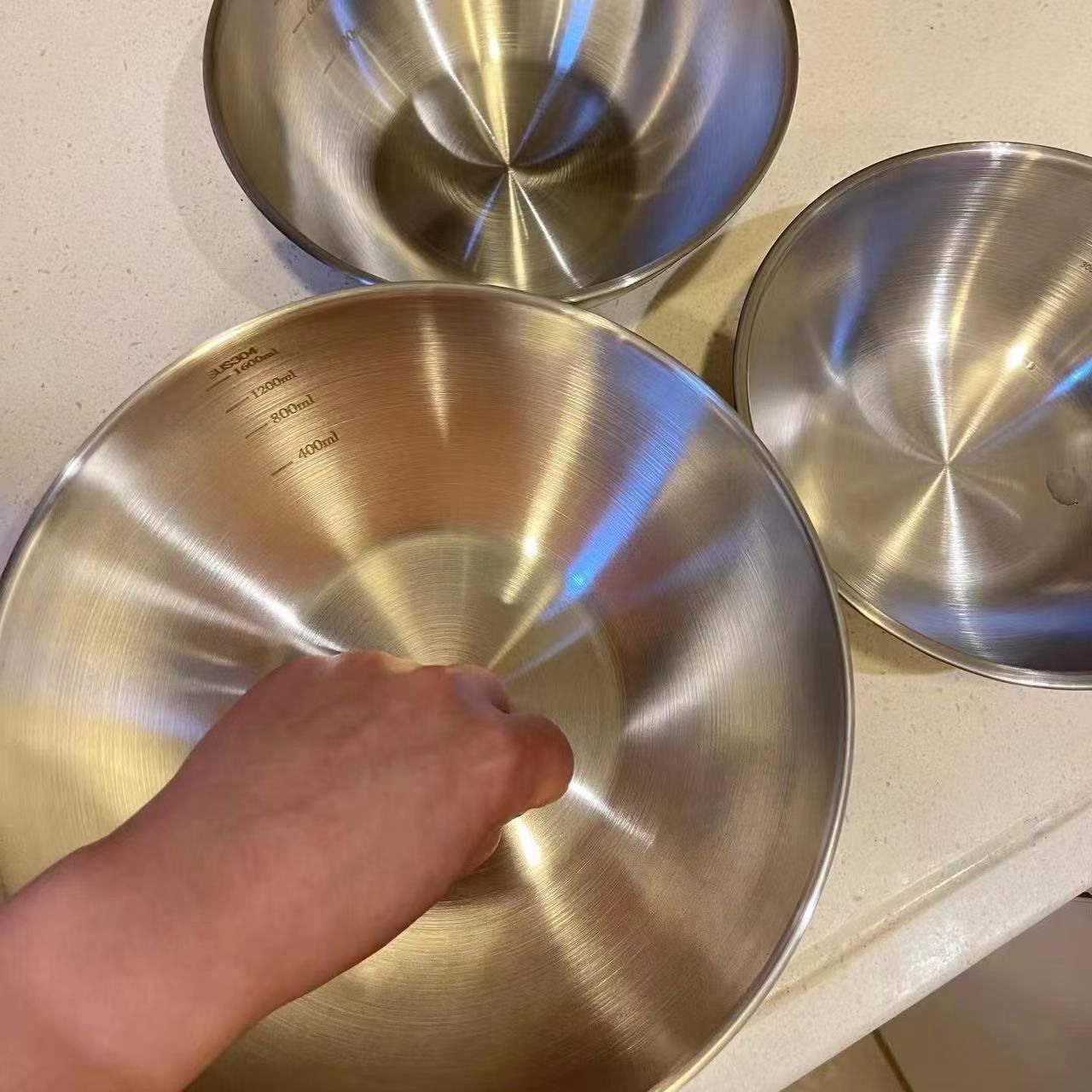 1-3 Stainless Steel Bowl Set w - Home Cooking Food recensie en prijs