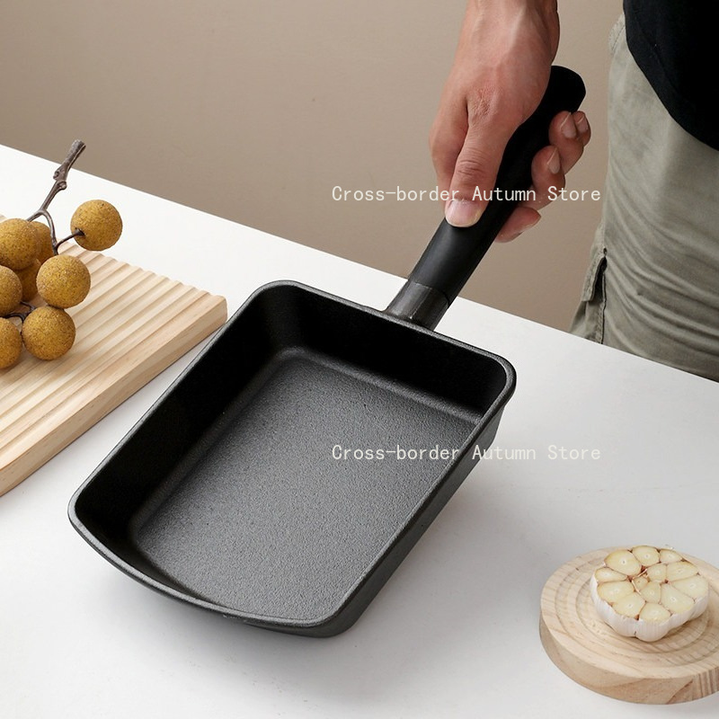Uncoated Cast Iron Square Fryi - Home Cooking Egg Roll recensie en prijs