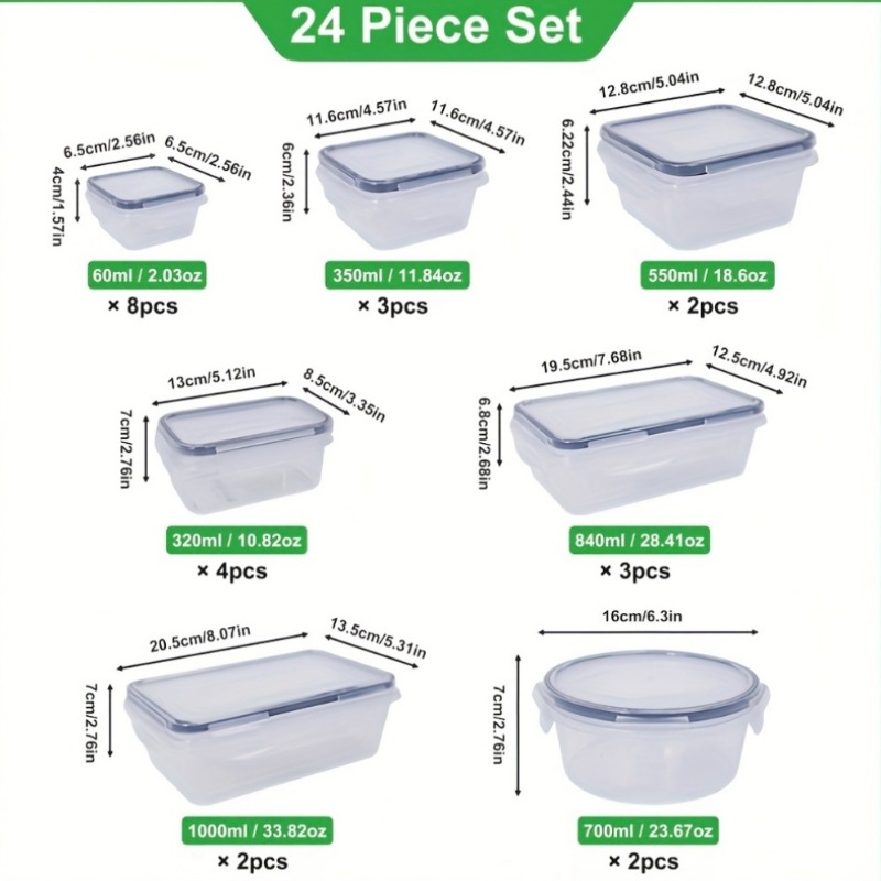 48PCS BPA-Free Food Storage Se - Home Cooking Food recensie en prijs